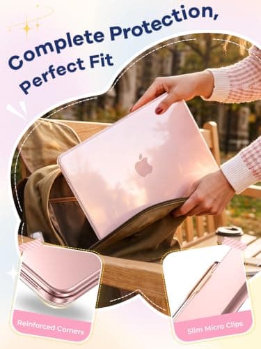 EooCoo for MacBook Neo Case 13 inch 2026 A3404 A18-Pro Crystal Clear — view 5