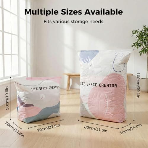 No‑Pump Vacuum Storage Bags, Vakuumbeutel ohne Pumpe, Vakuum-Aufbewahrungsbeutel, platzsparende Versiegelungsbeutel,3D-Vakuum-Aufbewahrungsbeutel Ohne Pumpe, Bettdecken & Reisen (5PC,100 * 80 * 30cm) — view 4