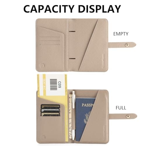 SEPWIK Passport Holder Cover PU Leather Travel Wallet Case RFID Blocking Travel Document Organizer for Women and Men Scandihome Series — view 4