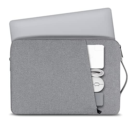 Chelory 15.6 Inch Laptop Sleeve for 16 Inch MacBook Pro Max 2019-2026, 15.6 Inch Laptop Notebook Bag Computer Ultrabook Chromebook Shockproof Water Resistant Protective Case Cover with Handle, Gray — view 2