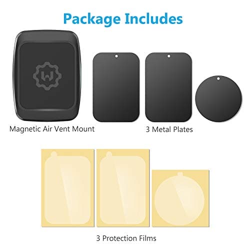 Magnetic Phone Car Mount, WixGear Universal Twist-Lock Air Vent Magnetic Car Phone Mount Holder, Phone Holder for Car Compatible with Cell Phones with Swift-Snap — view 5