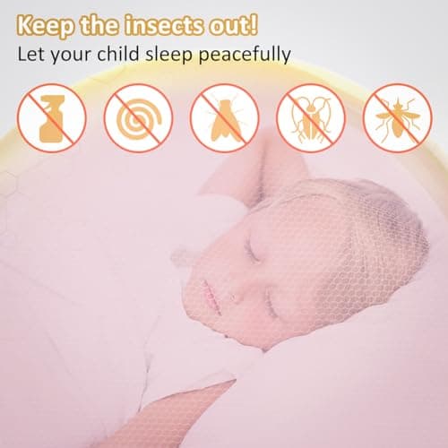 FFTANXS Bed Canopy for Girls,Rainbow Canopy Bed,Princess Mosquito Net for Travel&Room Single to Double Universal,Large Dome Hanging,Breathable Mesh Effective Anti,Girls Room Decor(Pink) — view 4