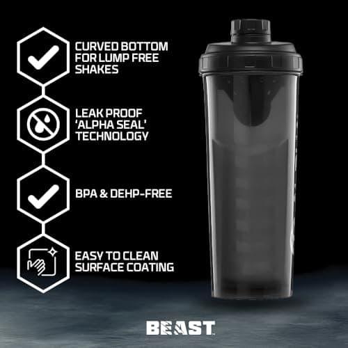 Beast Hydro Shaker Bottle and Electrolytes Sachets Gift Set for Gym Lovers — view 4