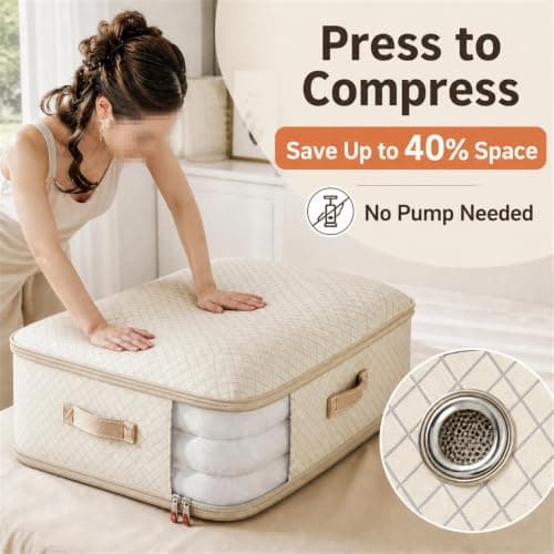 Space Saving Self Packing Cubes,Expandable Organizer Bags For Comforters — view 3