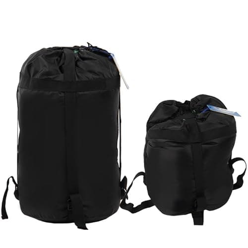 Fueerton Nylon Lightweight Compression Stuff Sack Bag Outdoor Camping Sleeping Bag (L)