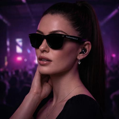 Aura Concert Earplugs | High-Fidelity 18 dB Hearing Protection for Raves, Festivals & DJs | Reusable Silicone Ear Plugs with Carry Case | 4 Sizes XS-L — view 4