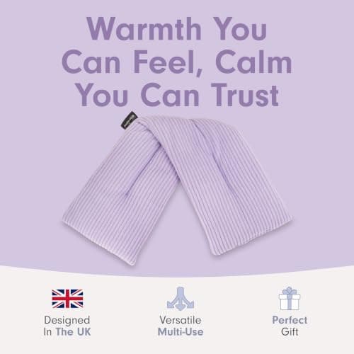 Zhu-Zhu Wheat Bags Microwavable Lavender Body Wrap Heat Pad, Lilac Fleece — view 2