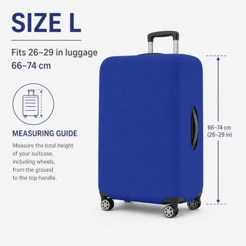 1-Piece Suitcase Cover, Size L (26-29 Inch) Elastic Luggage Protector — view 2