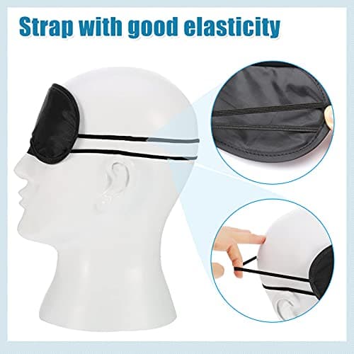 Dreamtop 15 Pack Multicolor Eye Shade Cover Eye Mask Sleeping Blindfold with Nose Pad Colour Blindfold Travel Eye Blinder Sleeping Eye Cover for Travel Sleep Women Men Kids, 15 Colors — view 5