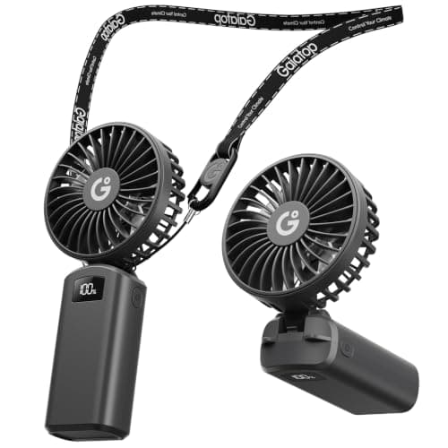 gaiatop Portable Handheld Fan Foldable, USB Rechargeable Small Hand Fan