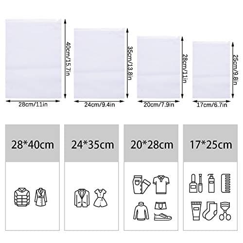 16PCS Travel Storage Bags for Clothes Space Saver Packing Sacks,Packing Cubes - Travel Organizers with Laundry Bag,Compression Bags - No Vacuum or Pump Sacks-Save Space in Your Luggage — view 2