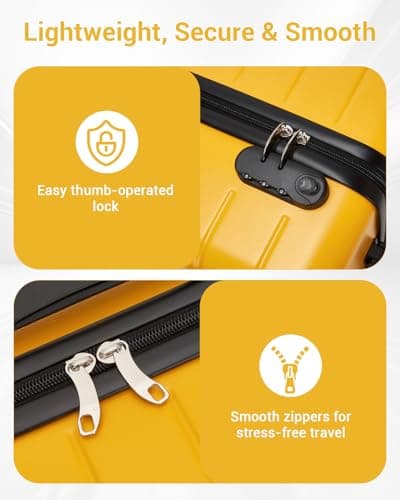 Shavont 28 Inch Large Suitcase, ABS+PC Hard Shell Check-in Luggage — view 6