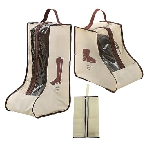 3 Pcs Boot Storage,Short and Tall Boots Storages,Portable Protector Bag Dust Proof Travel Shoe Bags with Handle Boots Organizer for Packing Travel and Daily Use