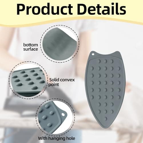 Bansusu 1 Pc Ironing Mat Multipurpose Iron Hot Silicone Rubber Resistant — view 3