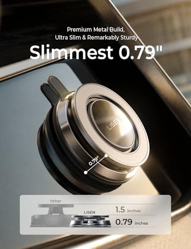 LISEN for iPhone Car Holder |All-Metal| Magsafe Car Mount — view 5