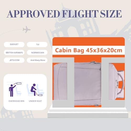 Yankony for Easyjet Cabin Bags 45x36x20 Underseat — view 2