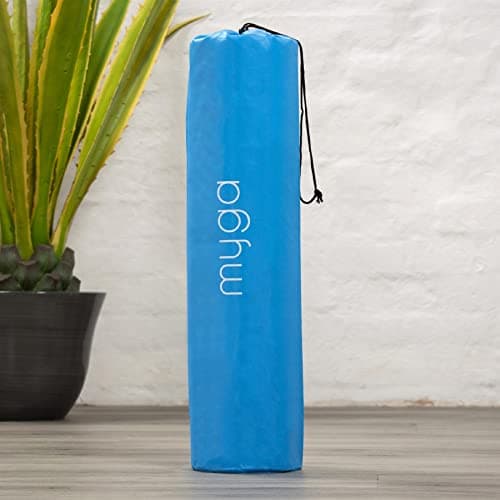 Myga Yoga Mat Bag - Compact Carry Bag for Yoga, Pilates, Fitness & Exercise Mat with Adjustable Strap for Women & Men - Lightweight Waterproof Travel Bag for Home Gym and Studio - Blue — view 3