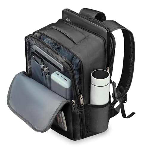 For Ryanair Cabin Bags 40x30x20 Travel Backpack Cabin Size Underseat Anti Theft Cabin Backpack, 24L Carry On Bag Hand Luggage Rucksack for Men and Women Airplanes Flight, Fit 14 inch Laptop (black) — view 4