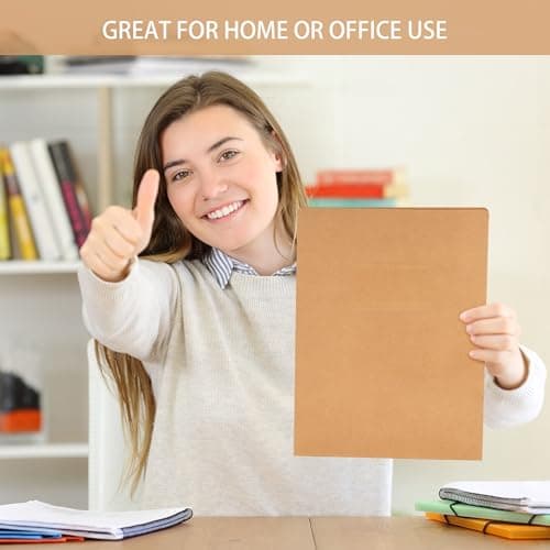Axincardarm A4 kraft Paper File Card Folders Cardboard for Paperwork 20 Pcs — view 6