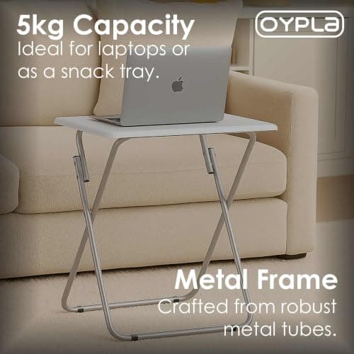 Oypla Lightweight Portable Folding Snack Laptop TV Tray Table Desk — view 3