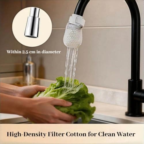 Splash-Proof Cotton Filter Bag For Taps, Faucet Filter Cotton Bag, Captures Rust Sediment Scale,Ultra-Fine 1000-Mesh Filtration Technology Designed, For Home Dorm Travel Outdoor Well Use — view 3