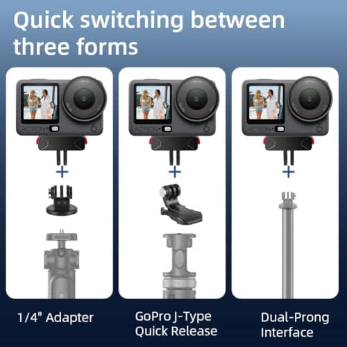 Adiwo Magnetic Quick Release Adapter Holder for DJI Osmo Action 3/4/5 Pro — view 4