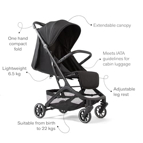 Red Kite Push Me Explor Cabin Sized Compact Fold Stroller – Black — view 5