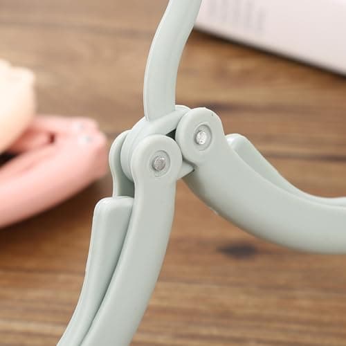 Travel Folding Hanger Household Multifunctional Portable Hanger (Blue Pink Green Beige) — view 6