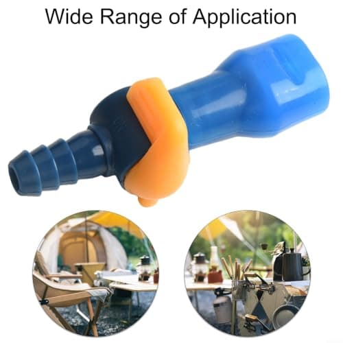 Hydration Pack Bite Valve Replacement with Shut Off Switch - Silicone Tube Nozzle for Water Reservoir Backpack Outdoor Hiking(A Straight) — view 5