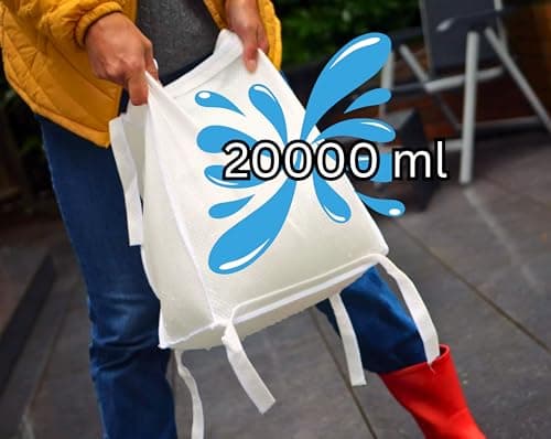 5 Flood Protection Barrier Bags 20000ml each (100 litres for 5 bags) - 2 Meter x 150mm (6") Height - Quick Absorption, Heavy-Duty for Emergency Water Control - Compact Easy Storage by Speedwellstar — view 2