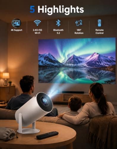Denvoro Mini Portable Projector — view 5