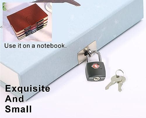 TSA Luggage Locks with Keys(4 Pack),Zinc Alloy Suitcase Padlocks with Key,Key Travel Locks,Small Locks with 8 Keys for Luggage,Travel Suitcase Bag,Laptop Bags etc — view 5