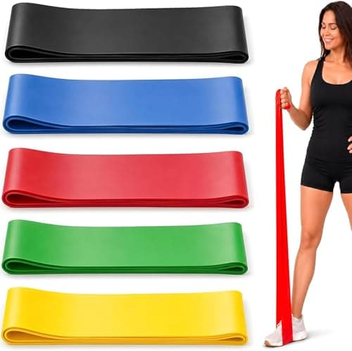 Physioworx Resistance Band Women Flat Exercise Bands 1.2m Yellow X Light — view 3