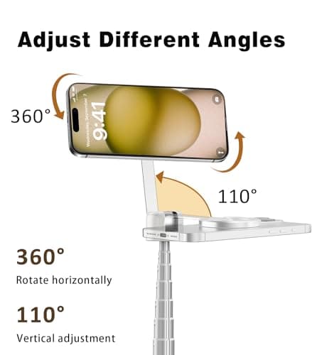 TONEOF 68" Magnetic Selfie Stick Phone Tripod, Phone Stand for Magsafe — view 5