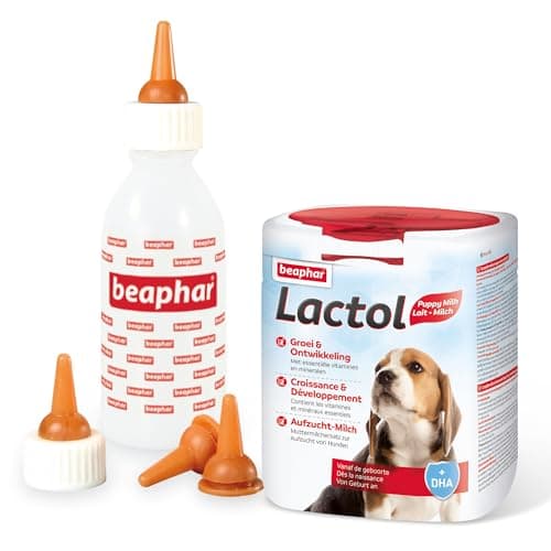 Beaphar - Lactol Feeding Set - Use with Animal Milk Replacer – Ideal To Feed & Hand-Rear Newborn, Orphaned & Weaning Kittens, Puppies & Small Animals - Contains 1 Bottle, 6 Teats & 1 Cleaning Brush — view 5