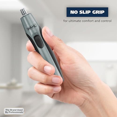 Wahl Clipper Battery Operated, Precision Ear and Nose Hair Trimmer for Men, Hygienic Nose Trimmer with Rinseable Blade for Easy Cleaning, Perfect for Travel – Model 3026462 — view 3