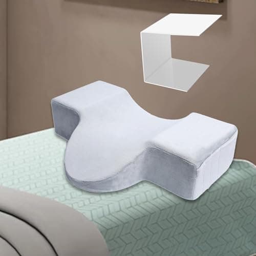 Sharplace U Shaped Pillow Workbench Professional Beauty Neck Support Pillow Operate Table Beauty Salon Pillow for Beauty Salon Home, grey — view 6