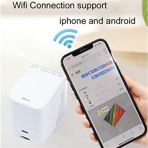 LMYYDES Portable WIFI DIY Label Printer Ink Cake Printer Color Mbrush Mini Handheld Food Bread Macaron Printer Coffee Fruit Cookies Latter Printing — view 5