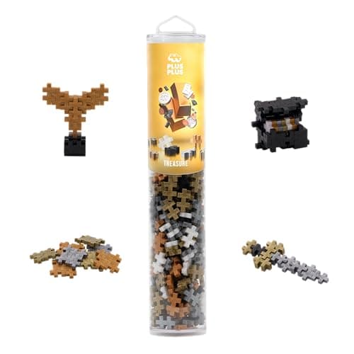 PLUS PLUS Building Blocks Toy - 240 pc Kids Construction Toys, Creative Learning Resources and STEM Play for Home and Travel - Girls and Boys Toys Age 5 Plus - Treasure 240 Pieces — view 3