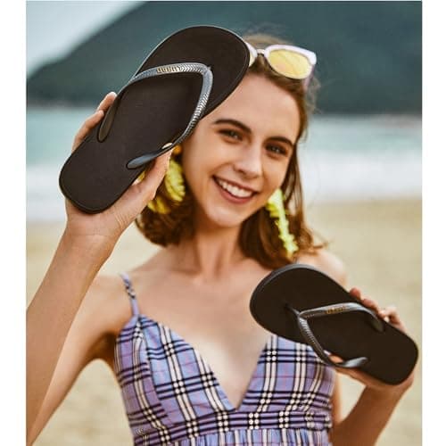 JaYouhe Womens Quick-Dry Flip Flops with Non-Slip Sole & Comfort Cushioning | Water-Resistant Beach Pool Shoes for Women, Lightweight Summer Sandals for Outdoor Swimming, Hiking, Travel — view 6
