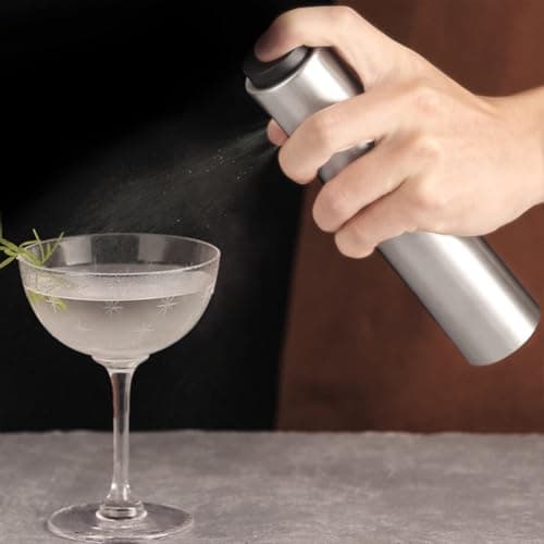 Cocktail with Dosage Control Spray Bottle Stainless Steel and Washable Design, Lightweight Refillable Spray Bottle for Liquids and Fragrances, for Travel Use — view 4
