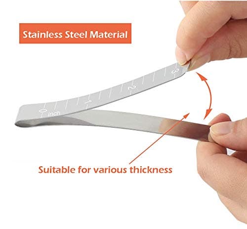 Hemming Clips, 20 PCS Stainless Steel Wonder Clips for Sewing, Quilting, Pinning and Marking - Metal Gauge Garment Measurement Fabric Accessories — view 4