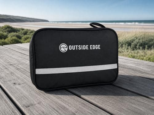 Outside Edge Mens Toiletry Bag – Hanging Travel Wash Bag with Hook, Waterproof Lightweight Ripstop PU Toiletry Organiser for Gym, Travel, Shaving & Bathroom Essentials — view 3