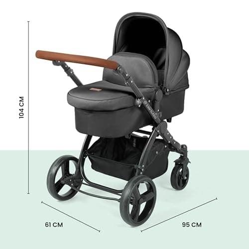 Stomp Urban 3in1 Travel System with Astral Car Seat (Charcoal Grey) — view 3