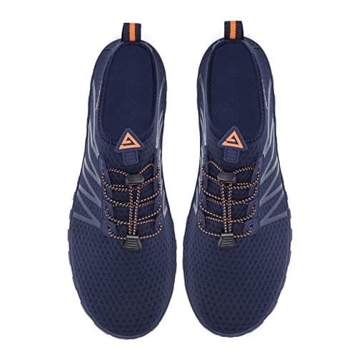 Racqua Water Shoes Men Women Barefoot Aqua Beach Shoes Navy 10 — view 5