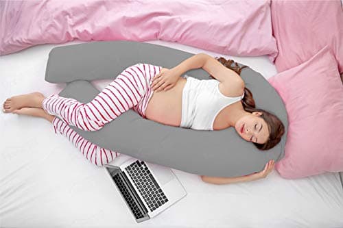 Hometex Pillowcase Only 9ft U Pillow (Grey)