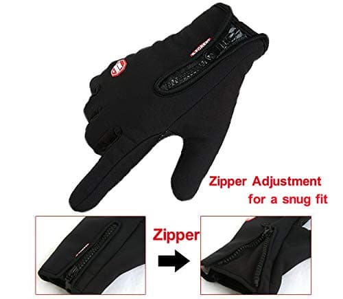 Touchsceen Fleece Insulated Gloves, Thermal Windproof Snowproof Warm Gloves Winter Sports Ski Snowboard Riding Motocycling Bike Mittens Hiking Camping Driving Gloves Purple — view 4