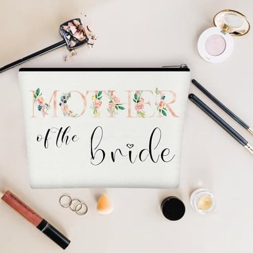 Bride Makeup Bag - Homiladi Elegant Cosmetic Organizer with Toiletry Pouch | Wedding Gift Box, Mother of The Bride & Mother in Law | Bridal Party Travel Accessories for Engagement — view 6