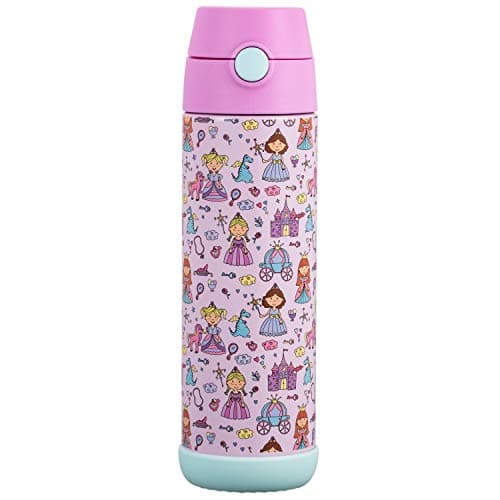 Snug Kids Flask - Stainless Steel Insulated Water Bottle with Straw for Children/Toddlers (Girls/Boys) - Princess, 500ml — view 2