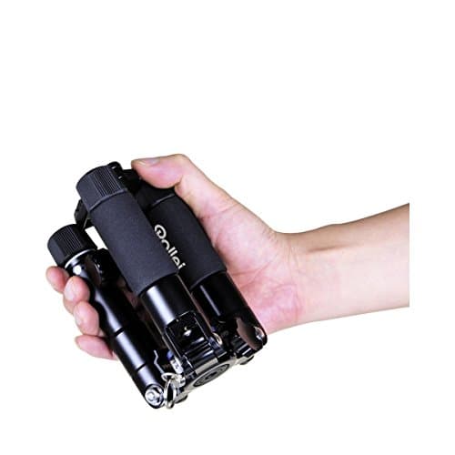 Rollei Compact Traveler Mini M1 (former M5 Mini) - Compact Table Top Tripod - Max. Load 8 kg - incl. Ball Head and Quick Release Plate Black — view 4